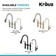 preview thumbnail 66 of 66, Kraus Allyn Traditional 3-Function Bridge Pulldown Kitchen Faucet