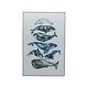preview thumbnail 1 of 3, "Whale Study" Floating Framed Wall Art Canvas, 24x36 Inches
