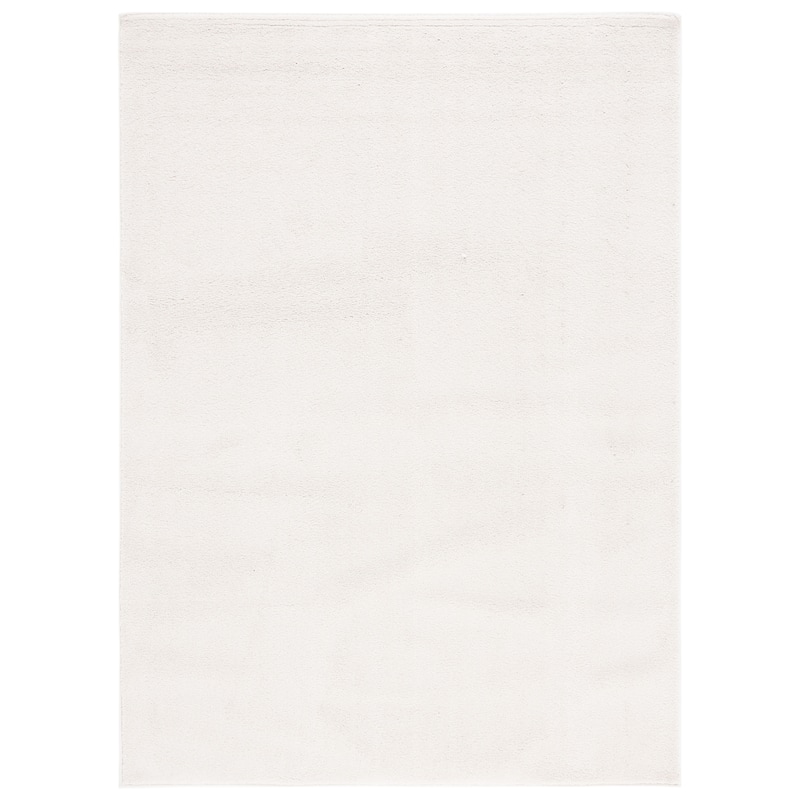 SAFAVIEH, Nonskid Gunde Solid Rug - 5'3"x7' - Ivory