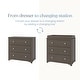 preview thumbnail 19 of 35, Child Craft Harmony 3-drawer Dresser with Dressing Kit