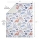 preview thumbnail 3 of 5, Lambs & Ivy Dino-Might Ultra-Soft Fleece Watercolor Dinosaur Baby Blanket