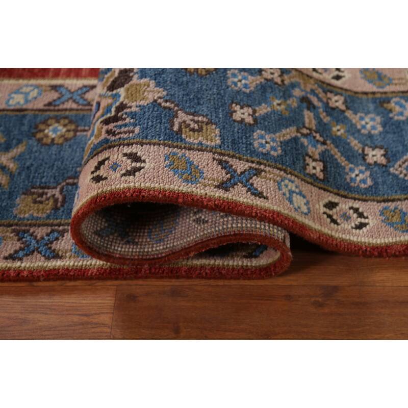 Oushak Oriental Area Rug Hand-Knotted Wool Carpet - 8'1"x 9'11"
