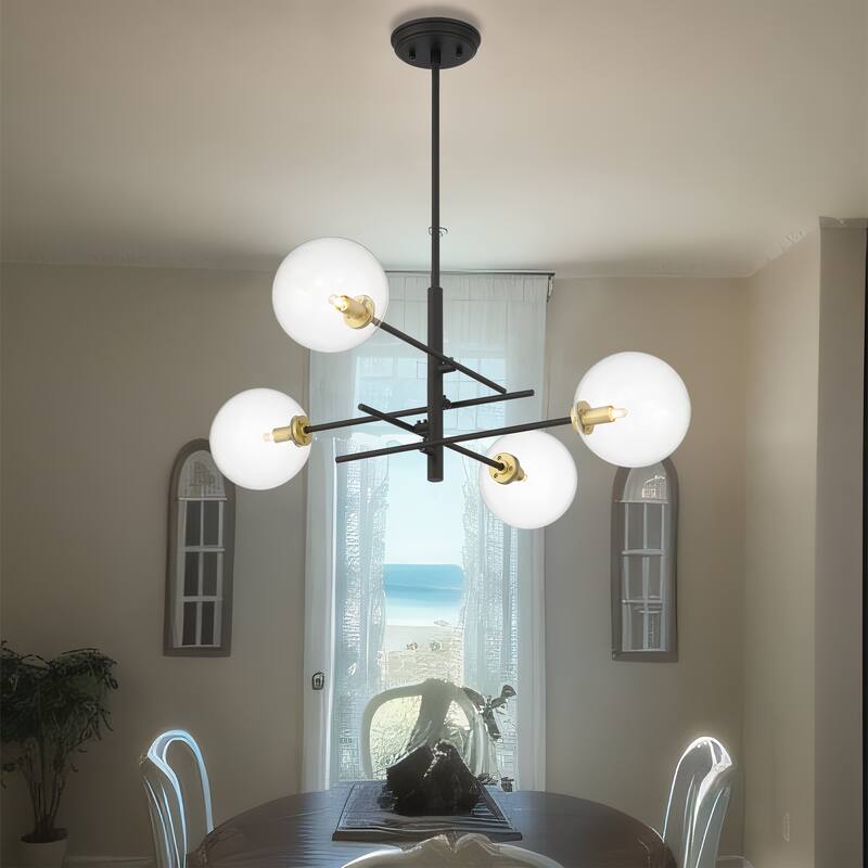 Caucy 4-Light Sputnik Modern Chandelier-UL - 32 inches