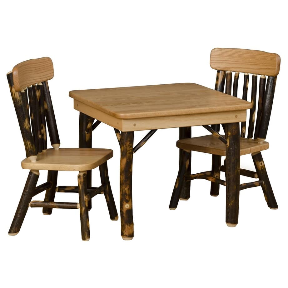 Hickory Log Child's Table Set