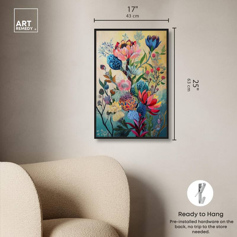 Exotic Bloom Medley I Canvas by Art Remedy