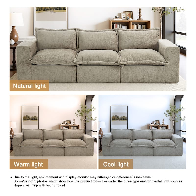 Comfy Cloud Couch Plush Modular Sectional Sofa For Living Room