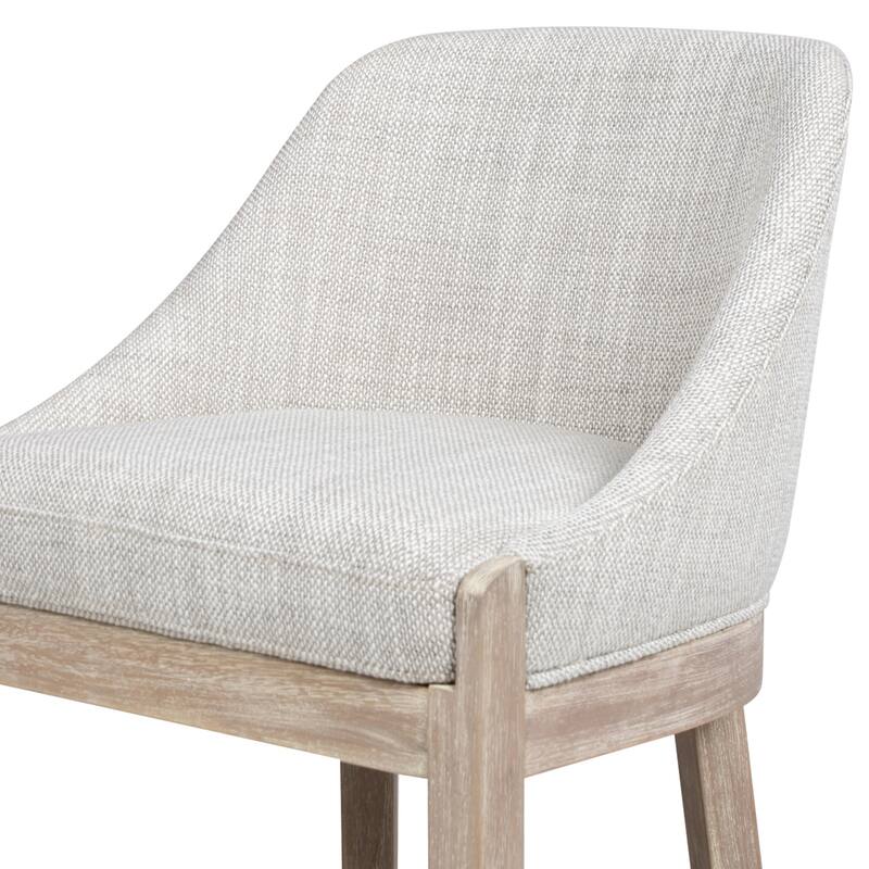 Newport 26.5" Curved Back Upholstered Counter Stool - 20.5"W X 21"D X 37"H