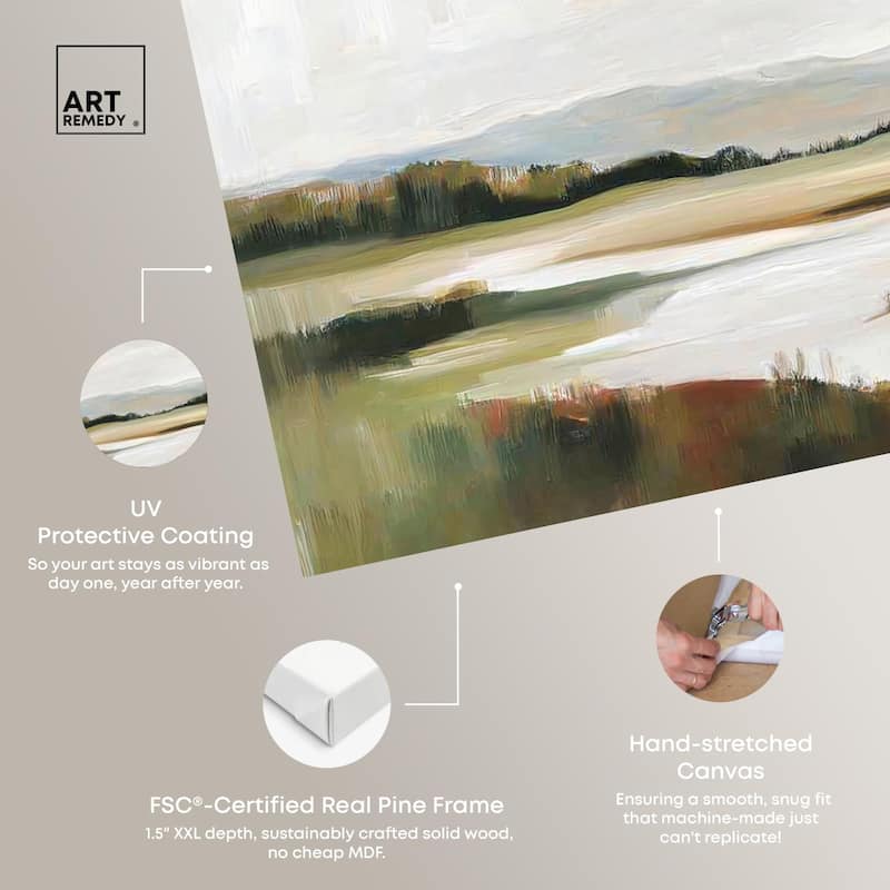 Verdant Valley Canvas by Art Remedy, Gallery Wrapped