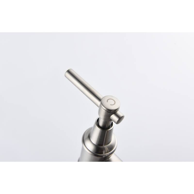 Chrome Bridge Kitchen Faucet with Pull-Down Sprayhead