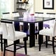 preview thumbnail 2 of 15, Blanton Modern Black Wood 9-Piece Counter Height Dining Set by Furniture of America