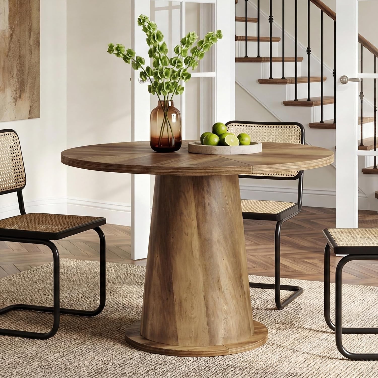 31.5-Inch Round Kitchen Table with Thickened Tabletop for Small Apartment, Kitchen Nook