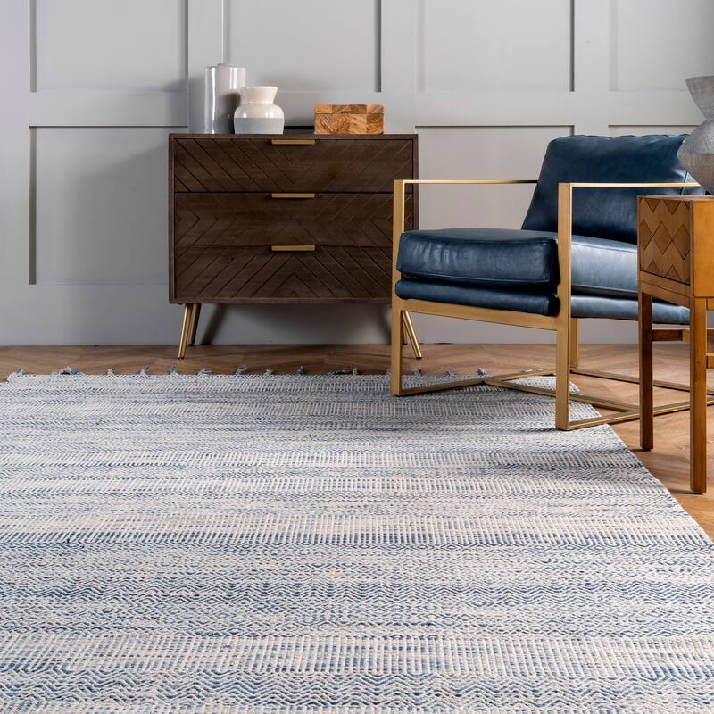 Nuloom Diem Geometric Cotton Tassel Area Rug