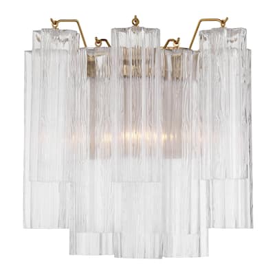 Crystorama Lighting Group ADD-303-CL Addis 2 Light 15" Tall Wall