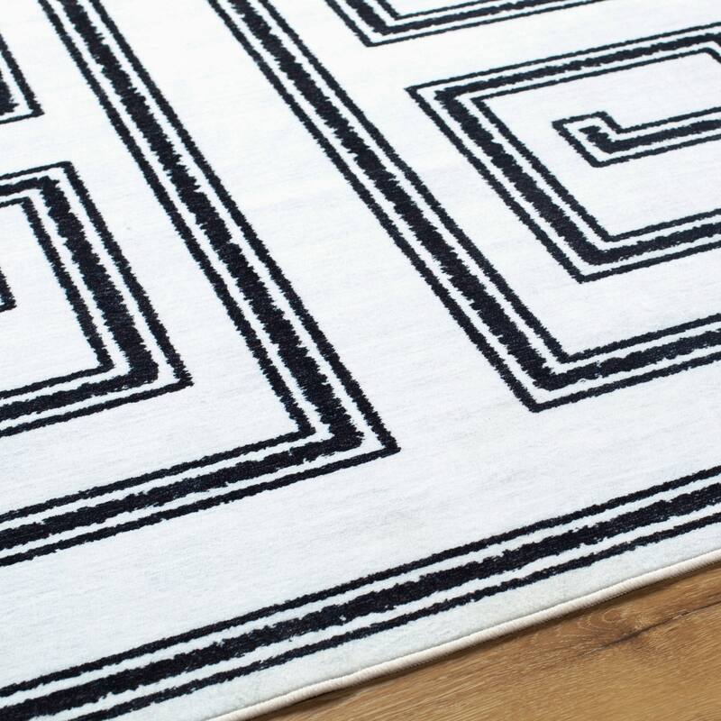 Livabliss Scandinavian Lavable Geometric Washable Area Rug
