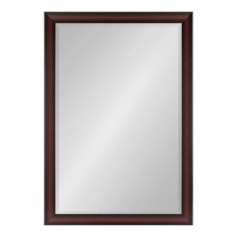 Kate and Laurel Scoop Framed Beveled Wall Mirror