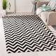 preview thumbnail 71 of 112, SAFAVIEH Handmade Flatweave Dhurries Sandie Modern Wool Rug 3' x 5' - Black/Ivory