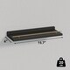 preview thumbnail 3 of 4, 3 Black Metal Guardrail Floating Shelves for Home Decor - 6 Dx 15.7 Wx 0.5"H
