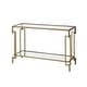 preview thumbnail 4 of 5, Yout Glam 43-inch Glass Top 1-Shelf Sofa Table by Furniture of America