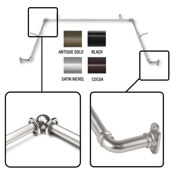 Bay Window Curtain Rods Lowes Home Design Ideas
