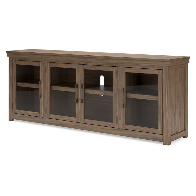 Signature Design by Ashley Boardernest Brown 85" TV Stand for TVs up to 97" - 85"W x 18"D x 33"H