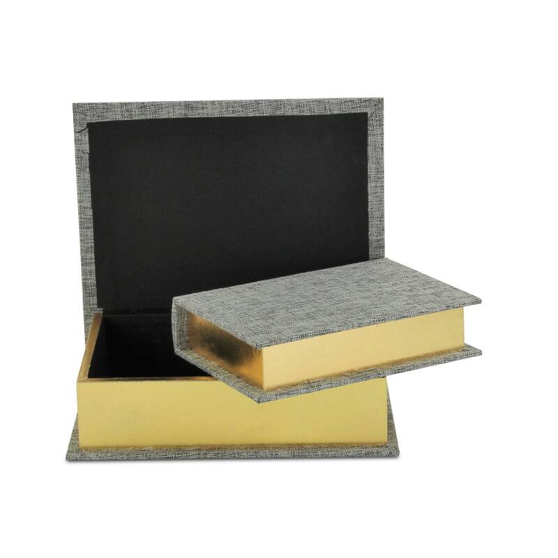 Canter Isle Beige Linen Book Box Set