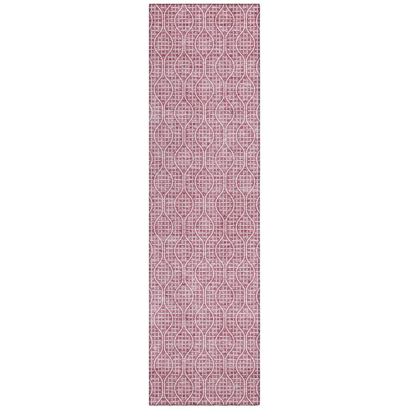 Machine Washable Indoor/ Outdoor Chantille Criss Cross Geo Rug