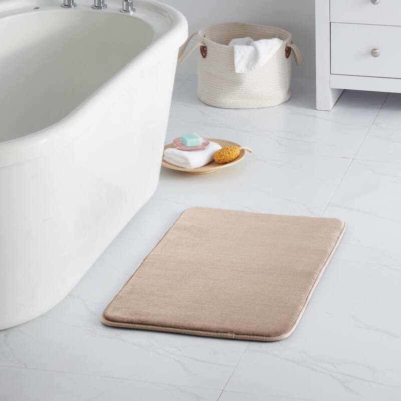 Sweet Home Collection Memory Foam No Slip Back Bath Mats