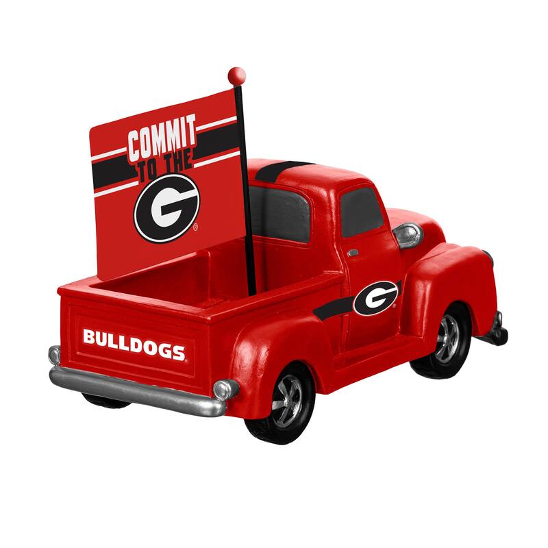 NCAA Rally Truck Garden Statue with Team Flag