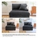 preview thumbnail 106 of 116, Modular Armchair and Ottoman Set with Adjustable Headrest, Flannel Upholstery