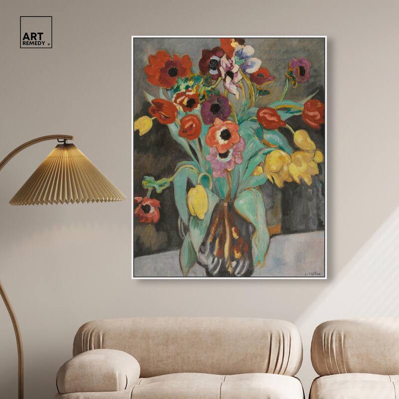 Valtat Anemones Tulipes Canvas by Art Remedy