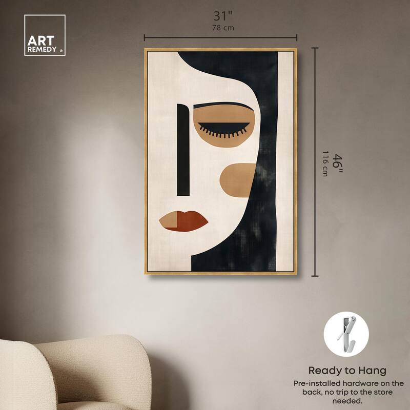 Face Moderne II Canvas by Art Remedy