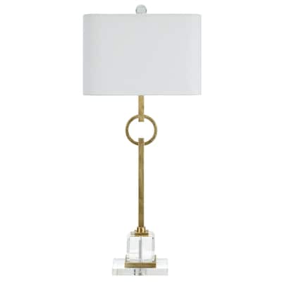 Elaina Table Lamp with Iron and Crystal Shade