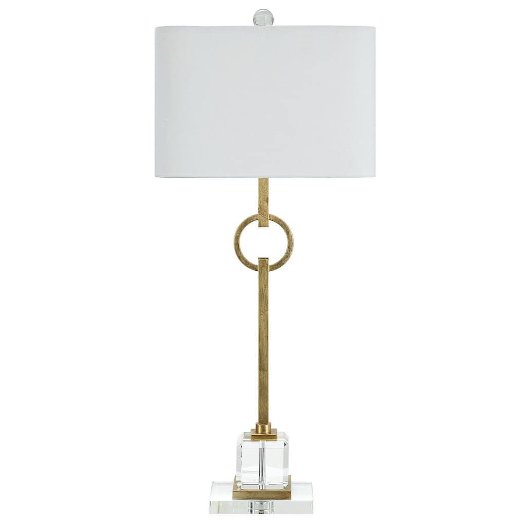 Elaina Table Lamp with Iron and Crystal Shade