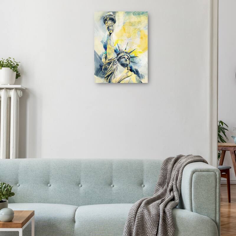 Lady Liberty By Studio Arts Canvas Art Print