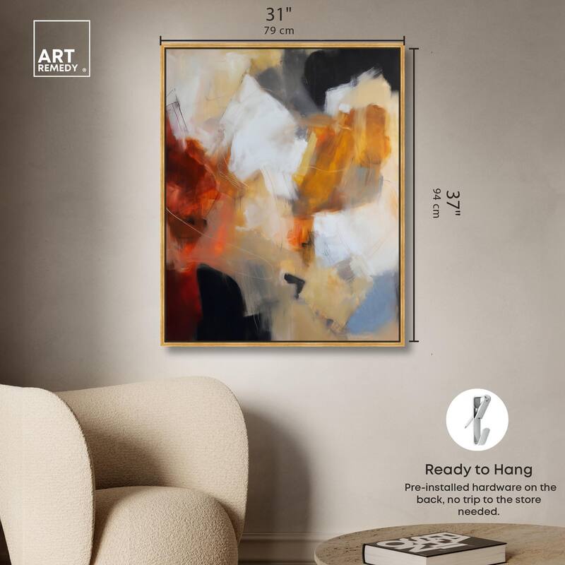 Earth and Fire I Canvas by Art Remedy