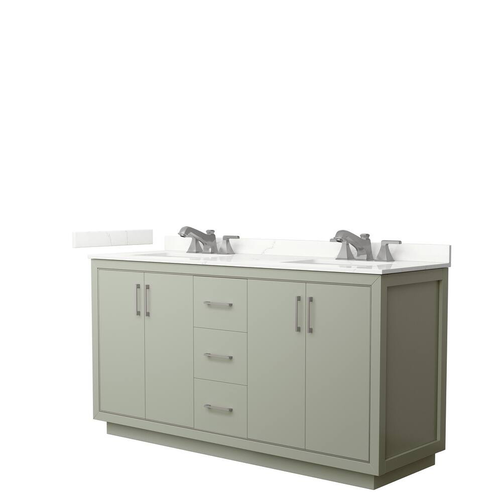 Icon 66-inch Double Vanity, Quartz Top