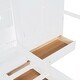 preview thumbnail 12 of 13, Wood L-Shaped Bunk Bed with Wardrobe & 6 Drawers, Twin Size White Hydraulic Bedframe w/ Storage Cabinet, Large Storage Space Bed