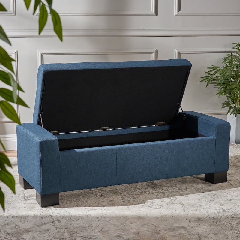 Roomfitters Modern Upholstered Storage Ottoman Bench, Lift-Top Entryway Seating