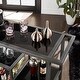preview thumbnail 4 of 23, Metropolitan Glass Top Metal Bar Cart by iNSPIRE Q Bold - Bar Cart