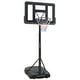 preview thumbnail 15 of 13, Adjustable Height Portable Basketball Hoop with 44" Backboard, Wheels