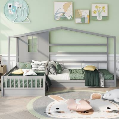 Wood House Bed Twin Size