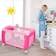 preview thumbnail 2 of 11, Costway Foldable Baby Crib Playpen Travel Infant Flat Bassinet Bed - 40'' x 27.5'' x 30''