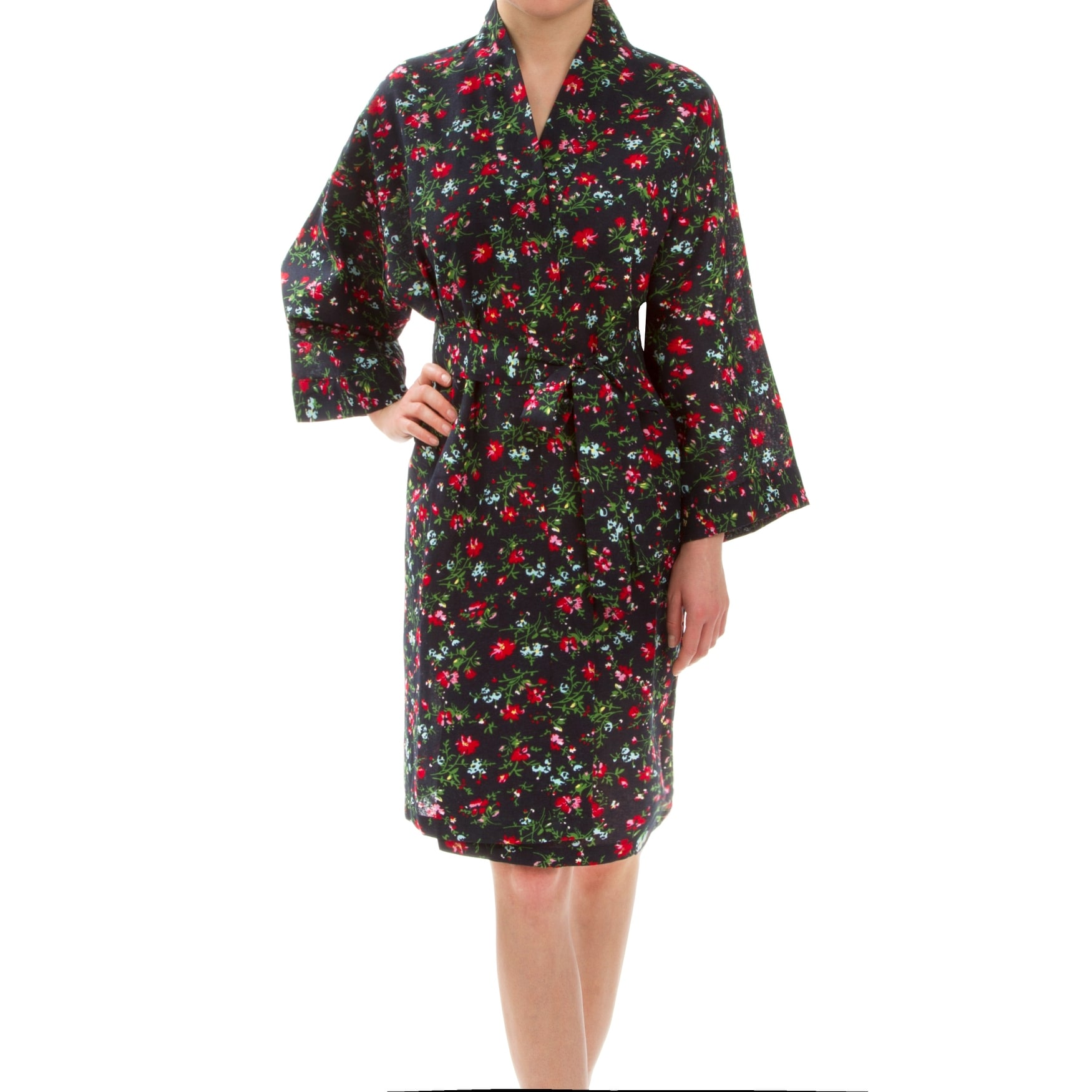 Leisureland Floral Cotton Women's Robe
