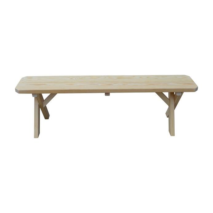 Pine 5' Crossleg Bench