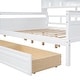 preview thumbnail 10 of 9, Full Size Daybed Bed Frame with 2 Drawers - Grey