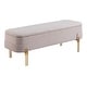 preview thumbnail 8 of 6, Lebreton Storage Bench Oatmeal Beige
