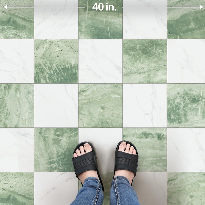 Merola Tile Marbilia Chess Jungle 17-3/8" x 17-3/8" Porcelain Floor and Wall Tile