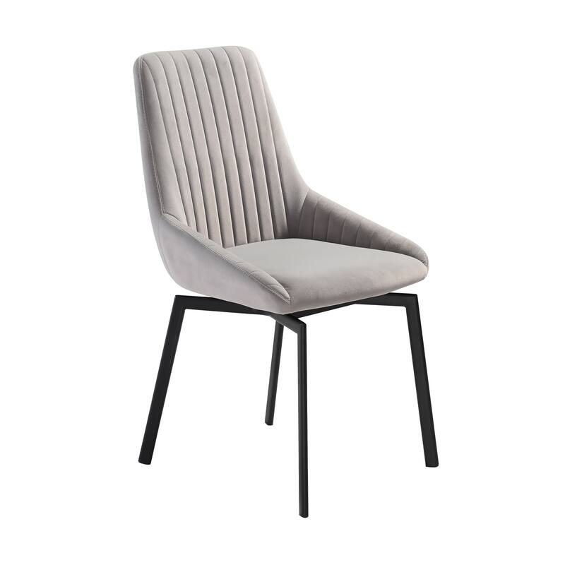 Alora Susie Extendable 5 Piece Dining Set with Gray Fabric Chairs