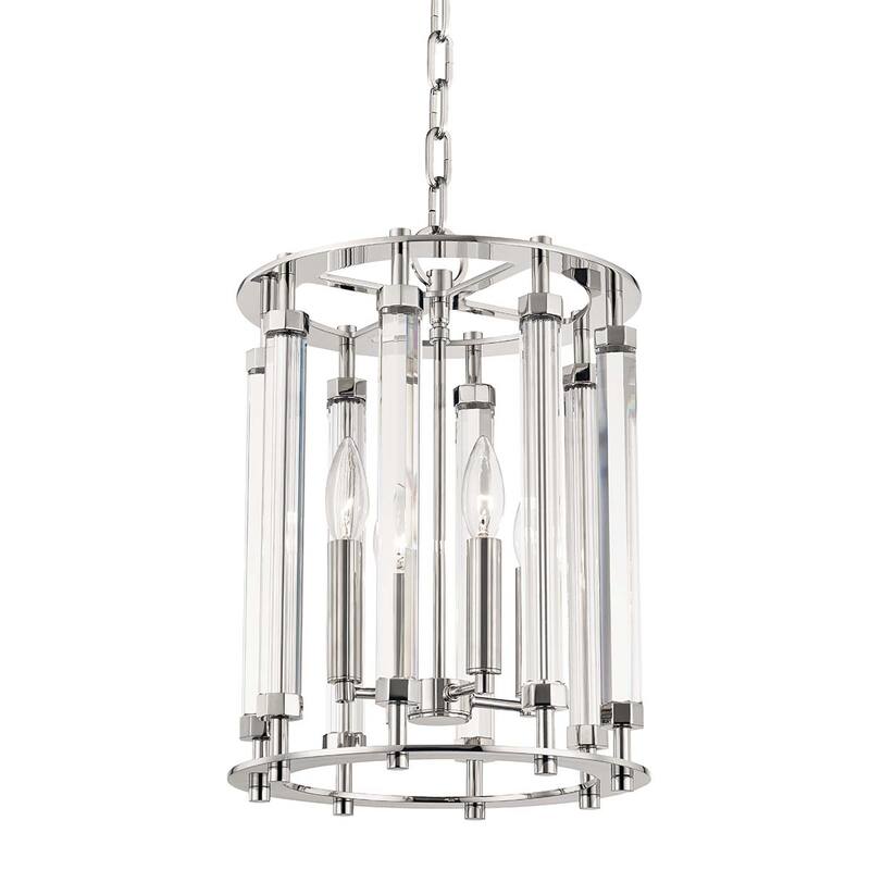 Hudson Valley Lighting Haddon 4 Light 12" Wide Crystal Chandelier - Polished Nickel