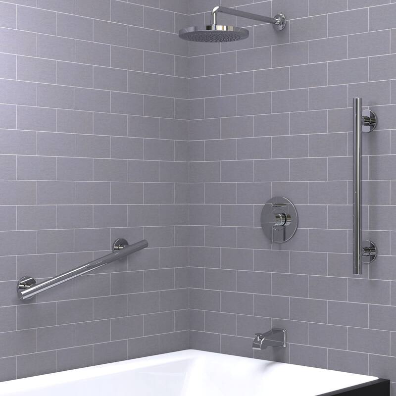 Keeney Infinity Designer Grab Bar 1.25 Dia x 36 in., Polished Chrome